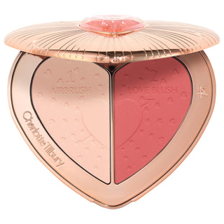 Charlotte Tilbury Pillow Talk Beauty Soulmates Airbrush Flawless Finish Brightening and Blush Powder Palette