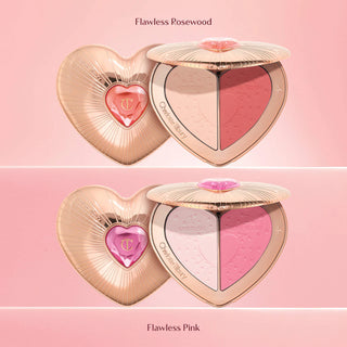 Charlotte Tilbury Pillow Talk Beauty Soulmates Airbrush Flawless Finish Brightening and Blush Powder Palette