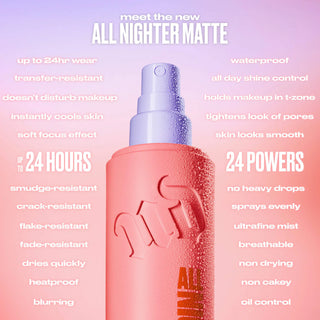 Urban Decay All Nighter Waterproof Matte Setting Spray with 24HR Wear 118ml