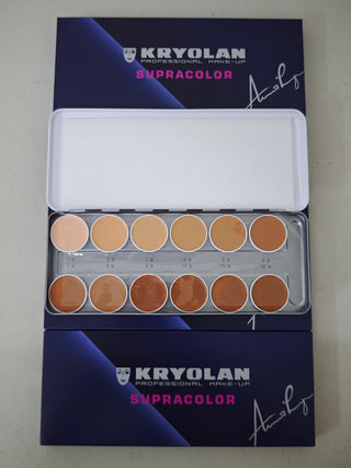 Kryolan Supracolor Palette 1 W - 12 W